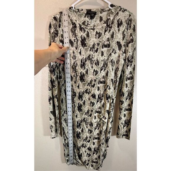 NWOT Rag & Bone Poppy Snakeskin Pattern Ruched Mini Dress Women’s Medium - Picture 8 of 11